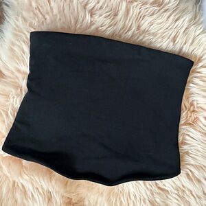 Black tube strapless top with rubber lining Dynamite